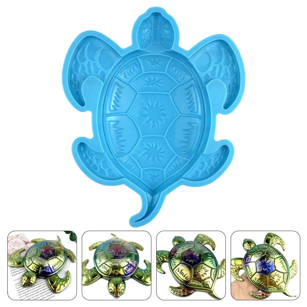 

Turtle Shaped Silicone Reusable Diy Crafts Casting Wall Art Decor Flexible Non-Stick Mold For Doorplate Handicrafts Making