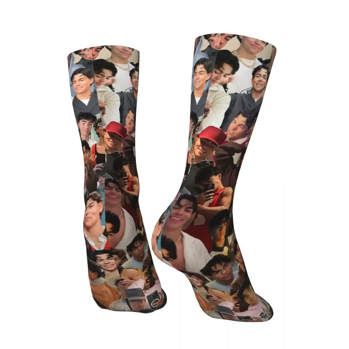 ユニセックスソックス マラチ・バートン アメリカの俳優と歌手の写真パターンストッキング 冬用面白い靴下 登山用汗止め靴下