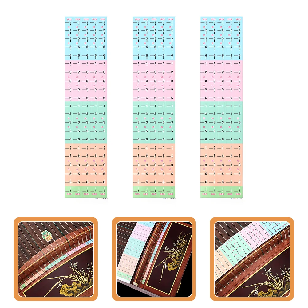 

Scale Stickers Premium Material Clear Printing Service Life Musical Note Decal Instrument Accessory Learning Tool