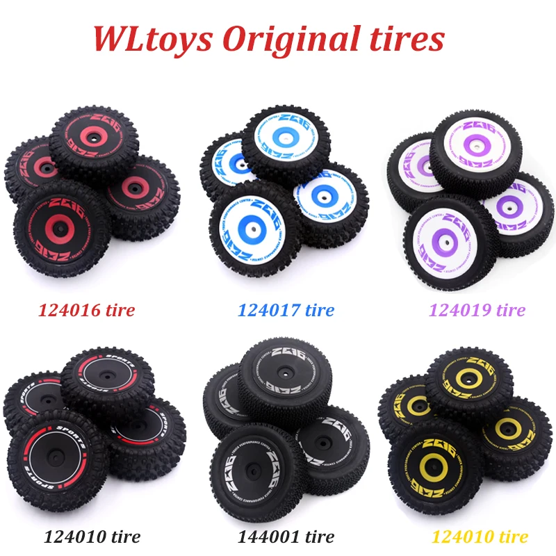 WLtoys 144001 144010 124019 124017 124016 RC Car Parts Original Tires Body Shells and Consumable Parts Replacement Accessories