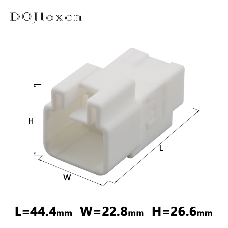 1/5/10/20/50 Sets 2 3-Pins 7282-3020 7283-3020 Auto Connector Hoge Stroom Bedrading Socket 7.8Mm Mannelijke Vrouwelijke Witte Plug