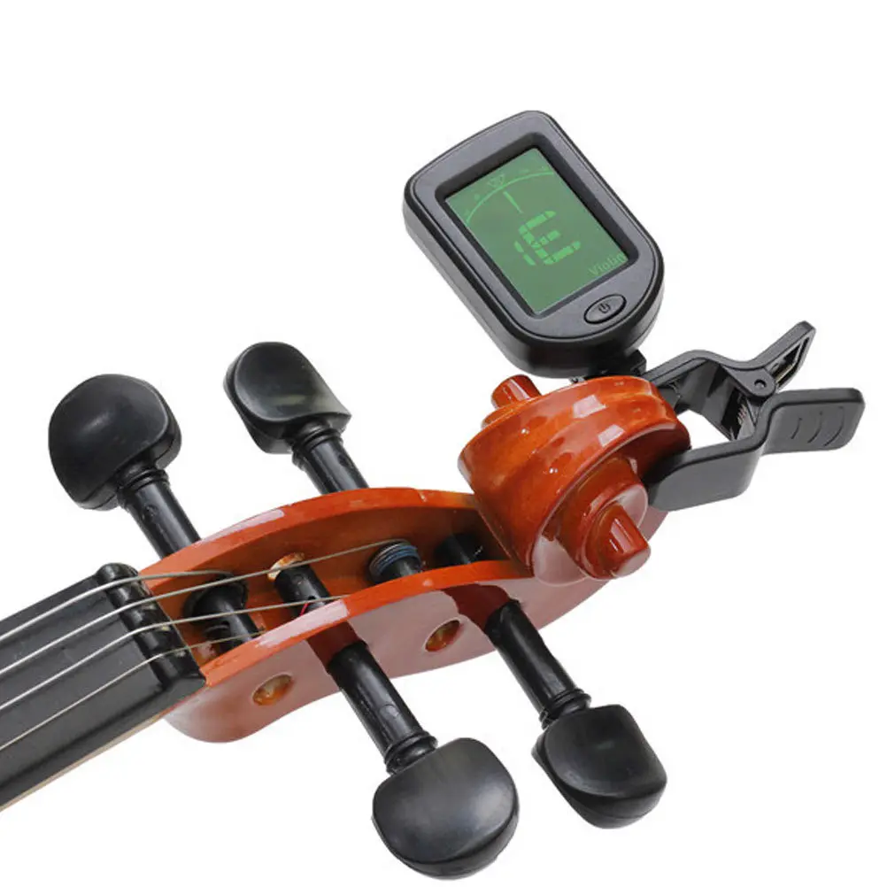 Afinador de guitarra y violín portátil Universal, herramienta de afinación de instrumentos con Clip preciso, herramienta de afinación de instrumentos afinador de bajo y ukelele