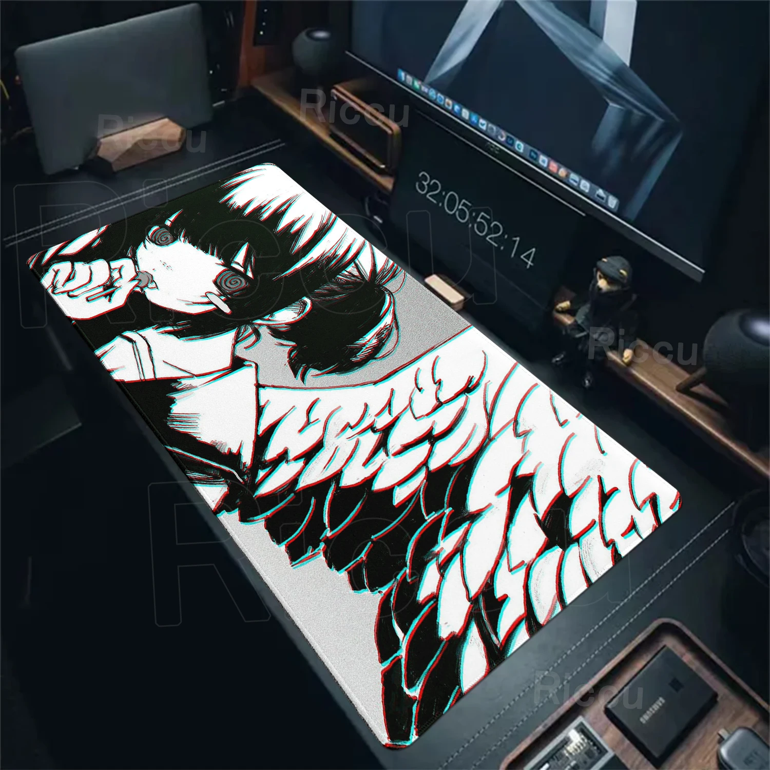 

XXL Black Mouse Pad Gaming Speed Mouse Mat Game Anime Girl Mousepad Professional E-Sports Gamer DeskMat Keyboard Accessories Mat