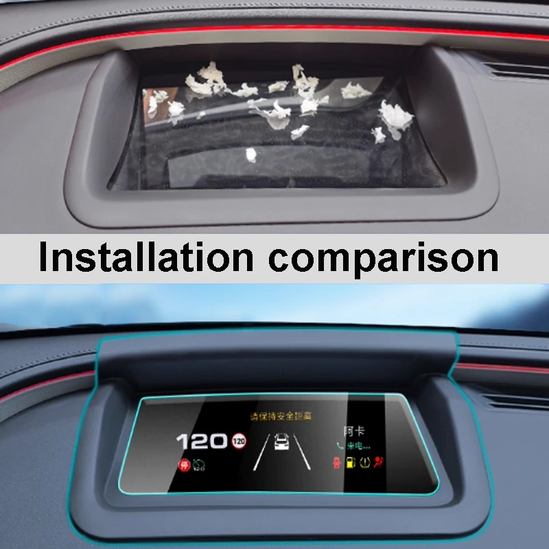 لجيلي جالاكسي E8 2024 2025 سيارة رئيس يصل عرض HUD الغطاء الواقي ملحق داخلي شفافة للغاية المضادة للانعكاس #2