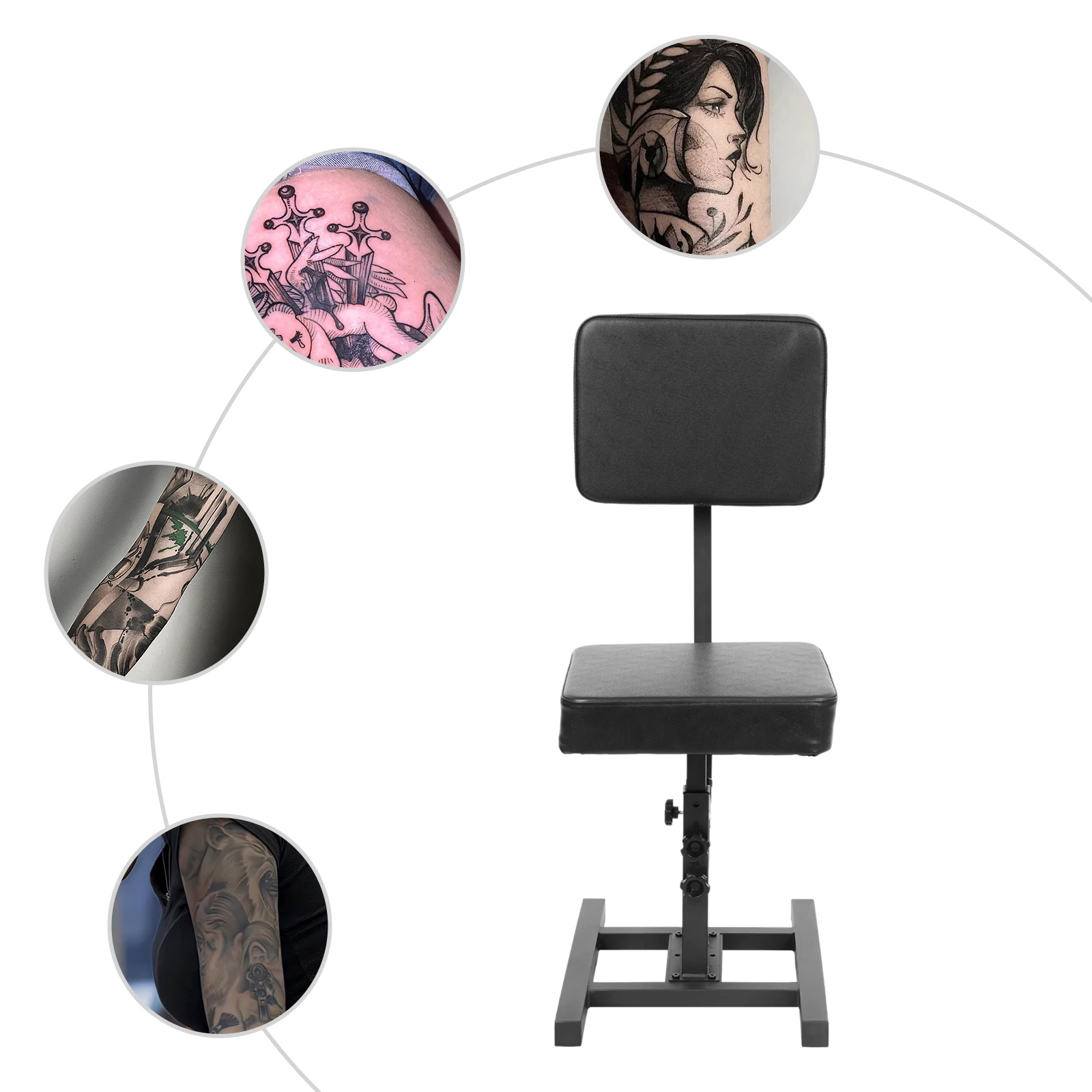 Multifunctional Chair Adjustable Hair Salon Chair for Tattoo Artists Tattoo Chairs Arm Rest Armrest Stand / Foot Pads