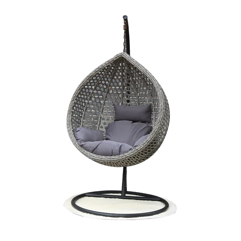 

&* Outdoor Hanging Basket Chair Single Cradle Swing Garden Courtyard Balcony Indoor Bird's Nest Bamboo Modern Simplicity Cushion