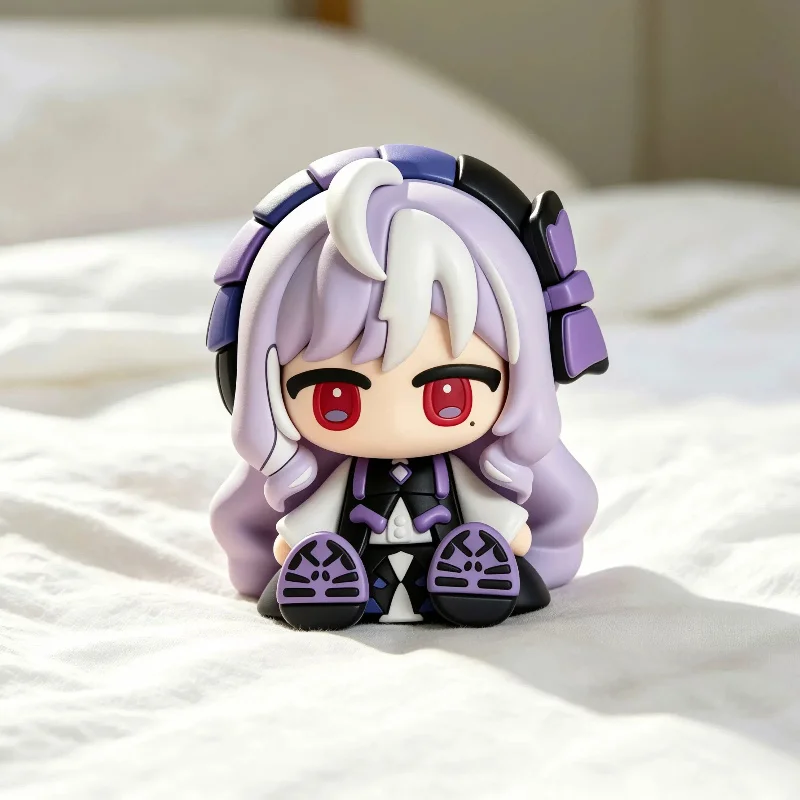 Zenless Zone Zero Vivian Chibi Mini Anime Figur Niedliche Sitzende Spielpuppe Schreibtisch- und Autodekoration PC-Gehäuse-Ornament Trendiges Modell Spielzeug Geschenk