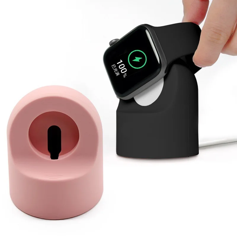 

Charger Stand Mount Silicone Dock Holder for Apple Watch Series 4/3/2/1 44mm/42mm/40mm/38mm Charge