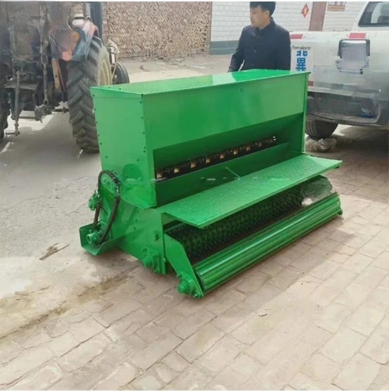 Tractor Suspension Planting Lawn Greening Seeder Granular Seed Traction Spot Seeder Wind and Sand protection Lawn Planter