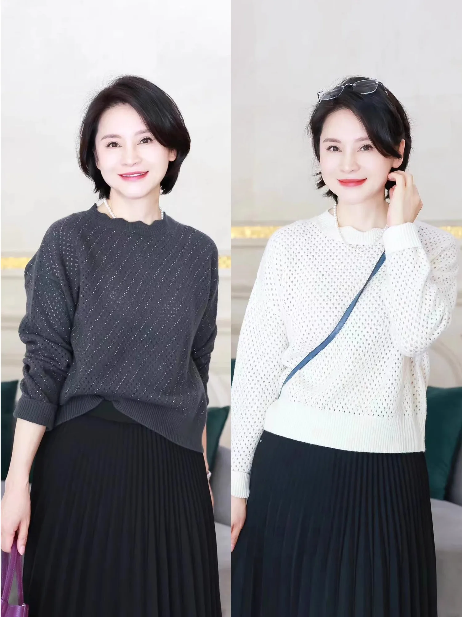 

Вязаный свитер RuienCo Dinner, 90 предметов, 00, красивый, из шерсти, с волнистым узором, ажурный, женский, из камери-шерсти