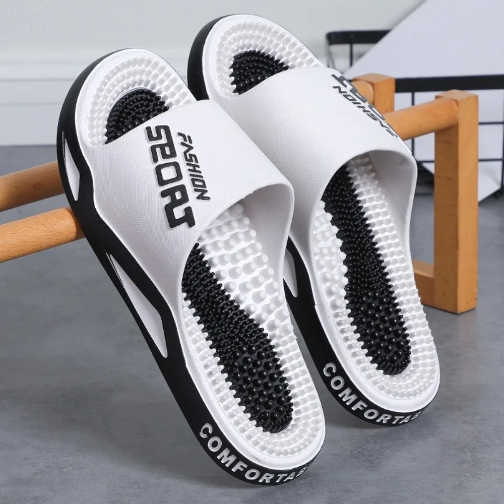 Non-Slip Foot Massage Slippers Feet Care PVC Acupressure Massage Slippers Casual Creative Acupoint Foot Slippers Men Women