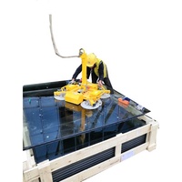 Electric Glass Vacuum Suction Cup Lifter Heavy Duty 100kg Capacity Portable Glass Handling Tool for Construction Factory Direct
