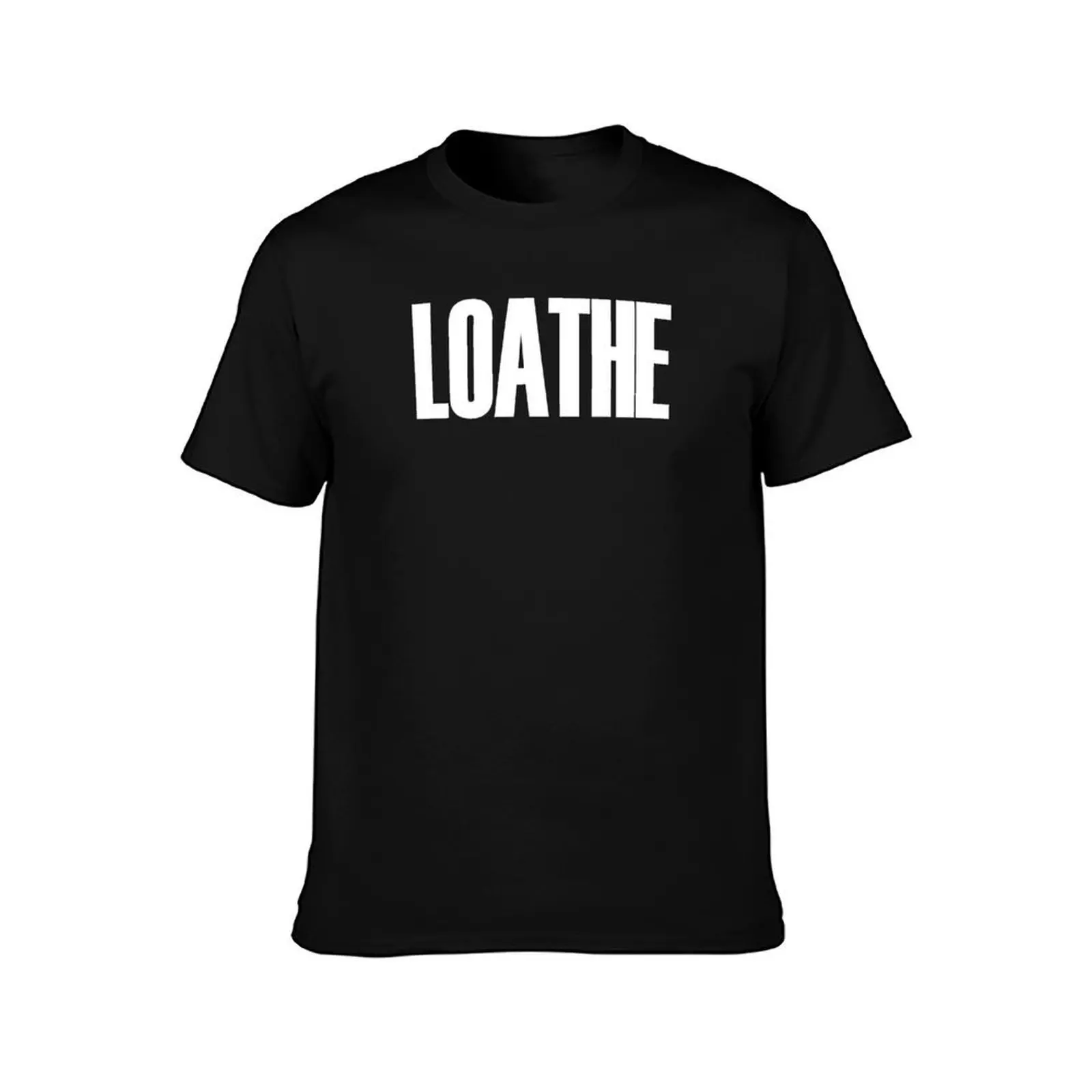 LOATHE T-Shirt Summer Casual Cotton Tee Oversized Streetwear Tops Vintage Graphic Print Loose Fit Short Sleeve 100% Cotton