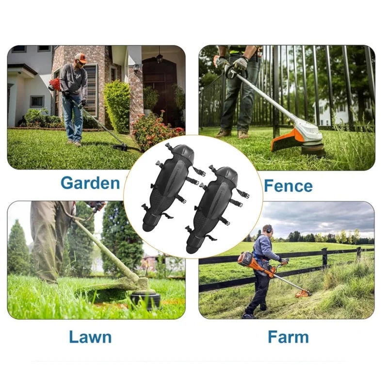 2PCS Verdickte Gartenarbeit Knie Pads Schienbeinschoner Bein Protektoren Mähen Gamaschen Für Boden Reinigung Unkraut Trimmen Bau Arbeit – Detail 4