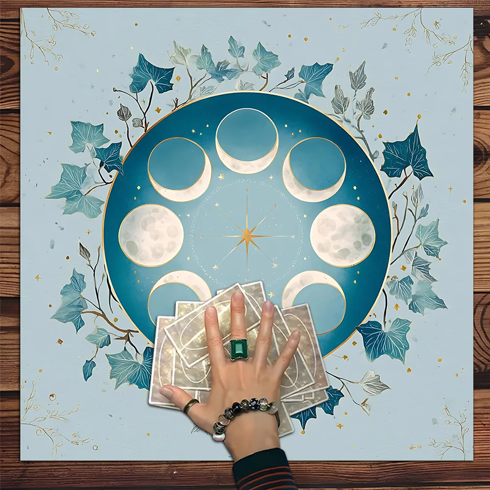 Tarot Art Printed Altar Cloth Durable Washable Divination Interpretation Home Tablecloth