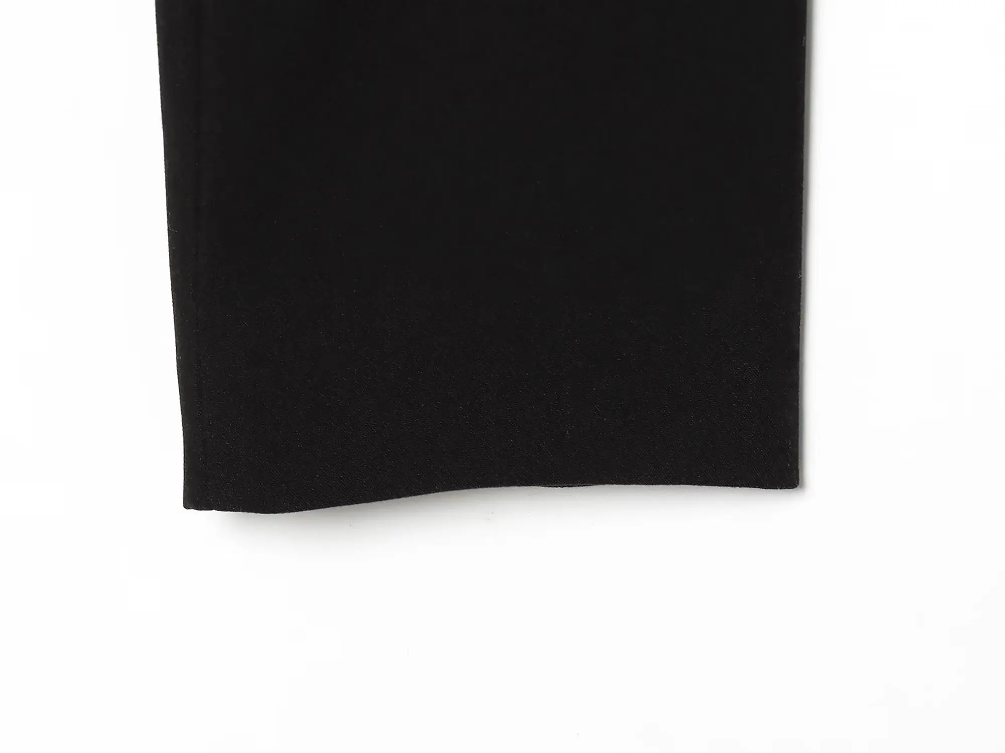 BSAY 2026 Neuer Eleganter Damen-Blazer in Schwarz mit Asymmetrischem Saum, Langen Ärmeln, Formelle Oberbekleidung, Minimalistischer Büroanzug-Jacke – Detail 4