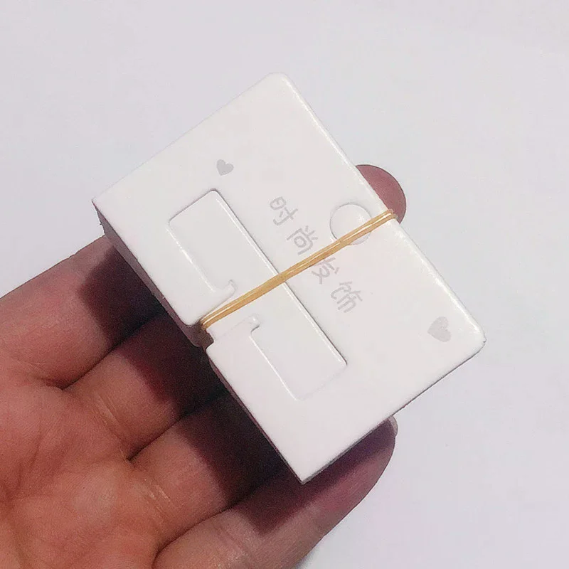 

50pcs Simple Hair Clip Packaging Paper Cards Fashion Hair Accessories Display Cards Hair Clip Cardboard Hairpin Tags Holders