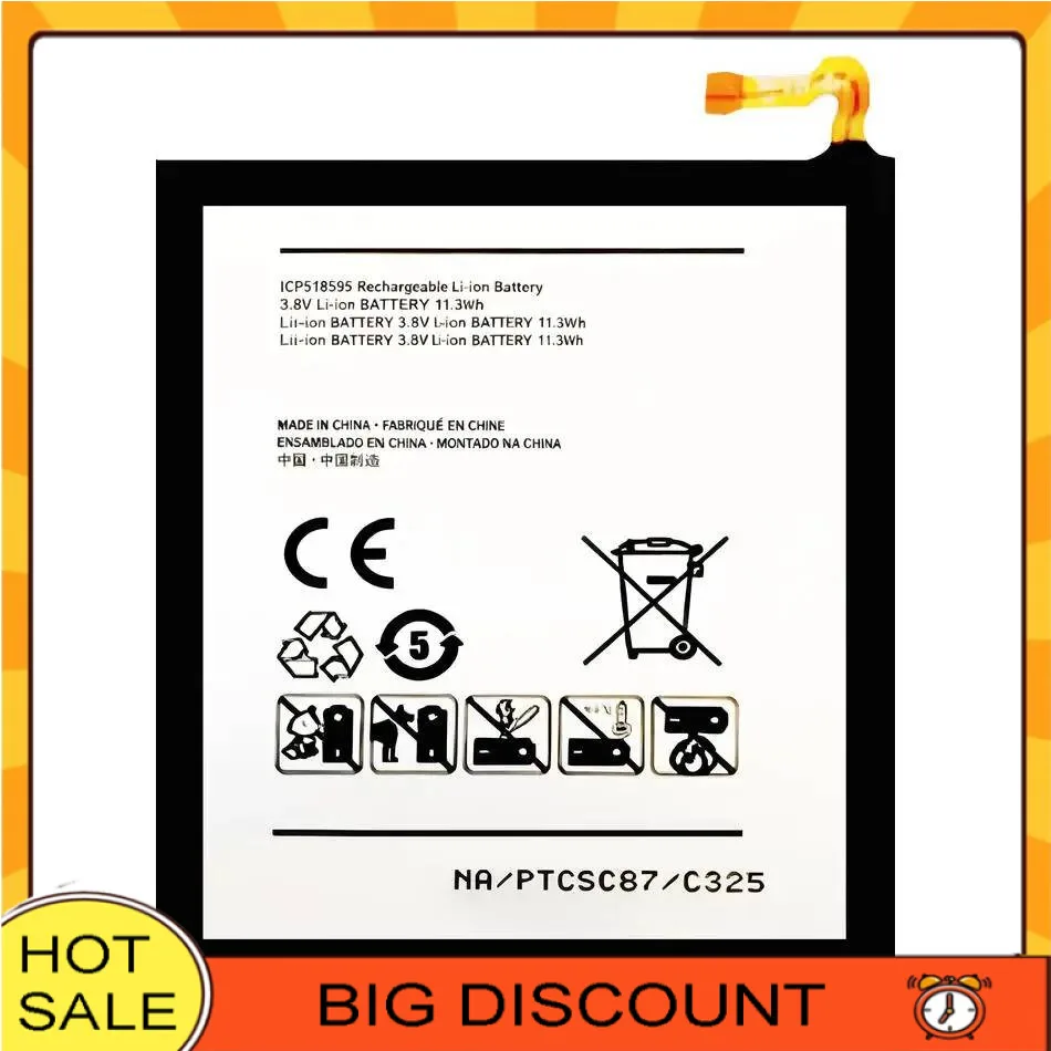 

Lightweight For Pantech IM-100 IM-100K IM-100S BA-8300E Mobile Phone Battery 3000Mah Long-Lasting