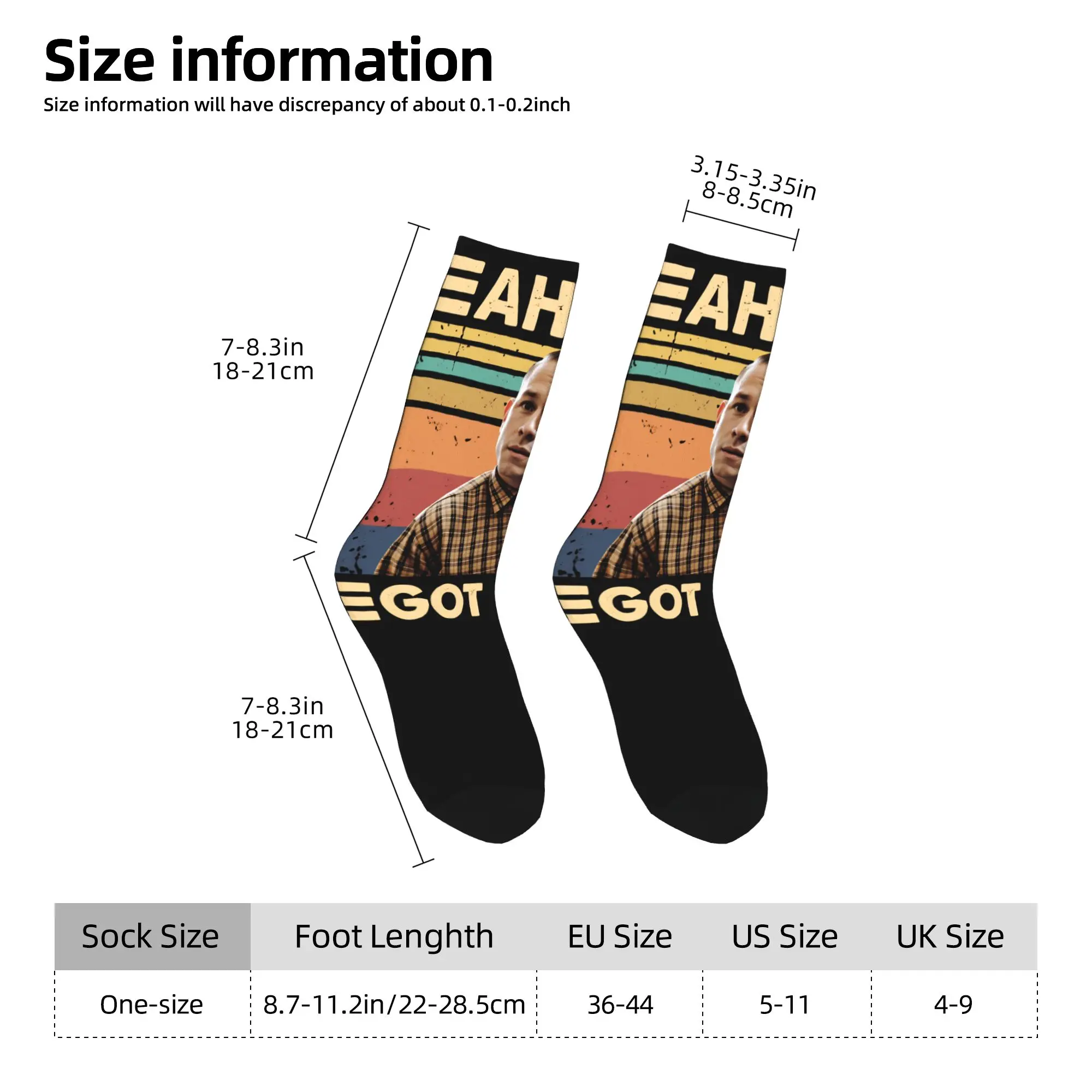 ถุงเท้าผู้ชายแบบยูนิเซ็กซ์ Charlie Hunnam Ahah Got You, Ed Gein ถุงเท้าภาพยนตร์สยองขวัญ ถุงเท้ากันลื่นคุณภาพดี ถุงเท้าสำหรับเล่นกีฬากลางแจ้งในฤดูใบไม้ร่วง