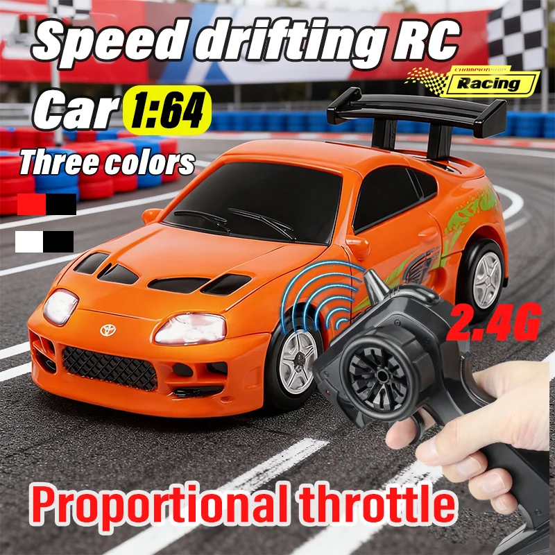 New 1/64 RC Drift Car Speed Car Four-wheel Drive Radio Control 2.4G Mini Racing Drifting Car Toys High Speed Model Gifts For Boy