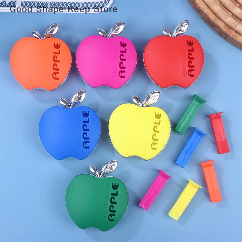 Single Piece Apple Design Car Perfume with Flower Aroma - Includes Fancy Ventilation Clip