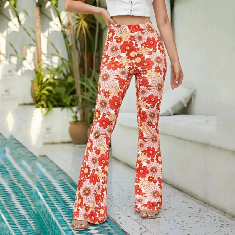 60s 70s hippie disco calças femininas paz amor hip indiano queimado calças meninas moda vintage calças halloween cosplay traje