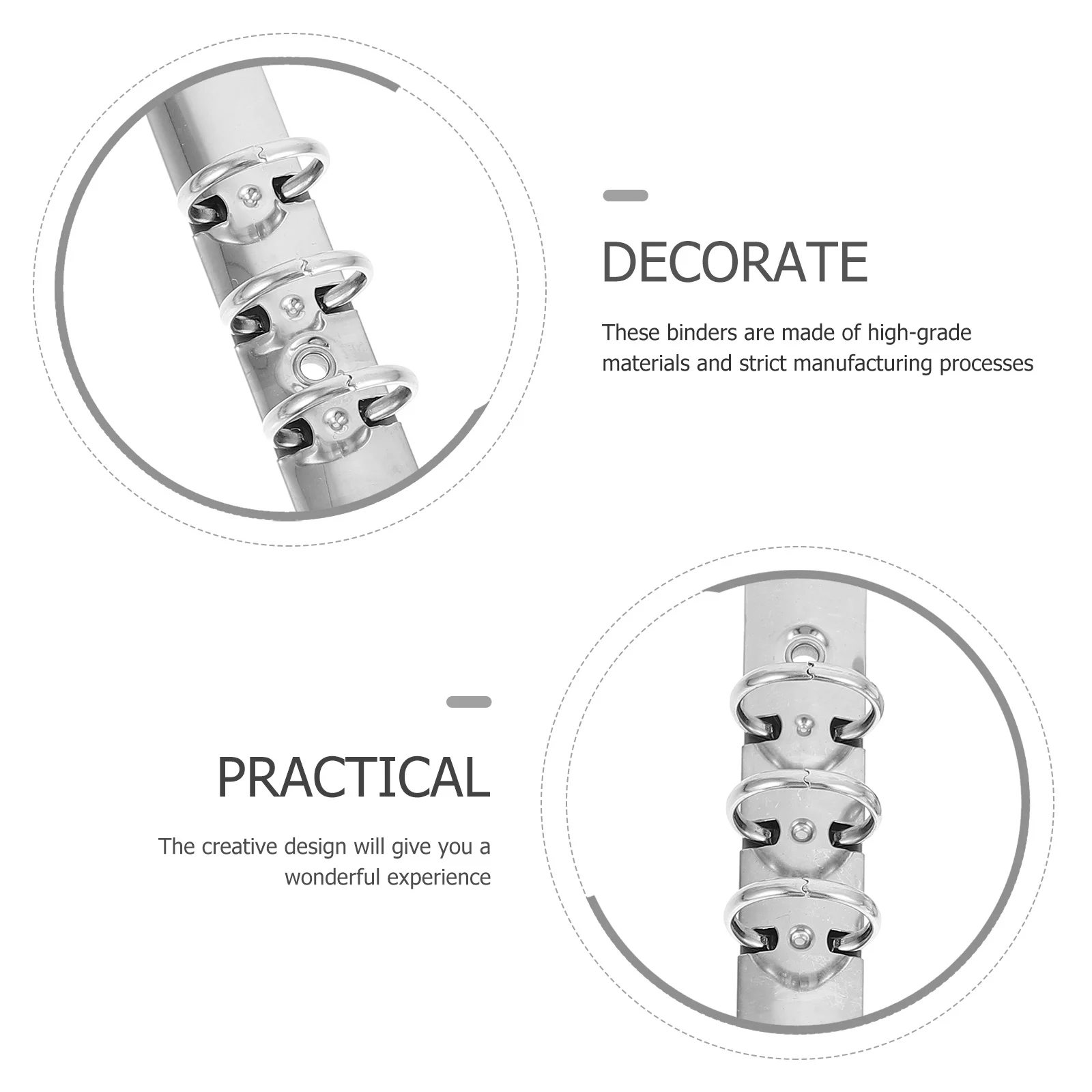 4 pçs pasta de folhas soltas núcleo interno chique artigos de papelaria escola escritório caderno prático segmentado arquivo pasta scrapbook