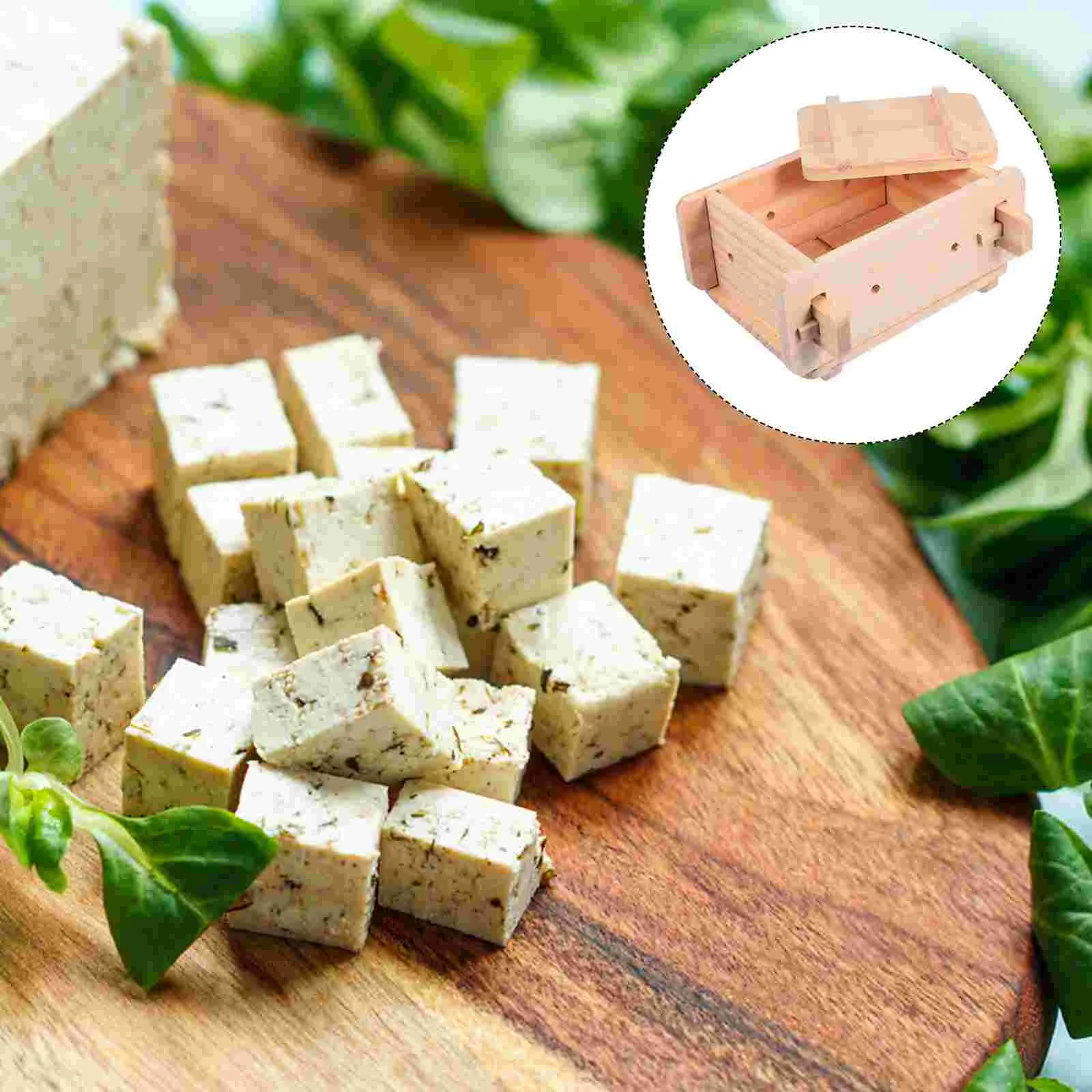 

Tofu Mold Curd Maker DIY Wooden Making Tool Press Cottage Cheese Home Stamper