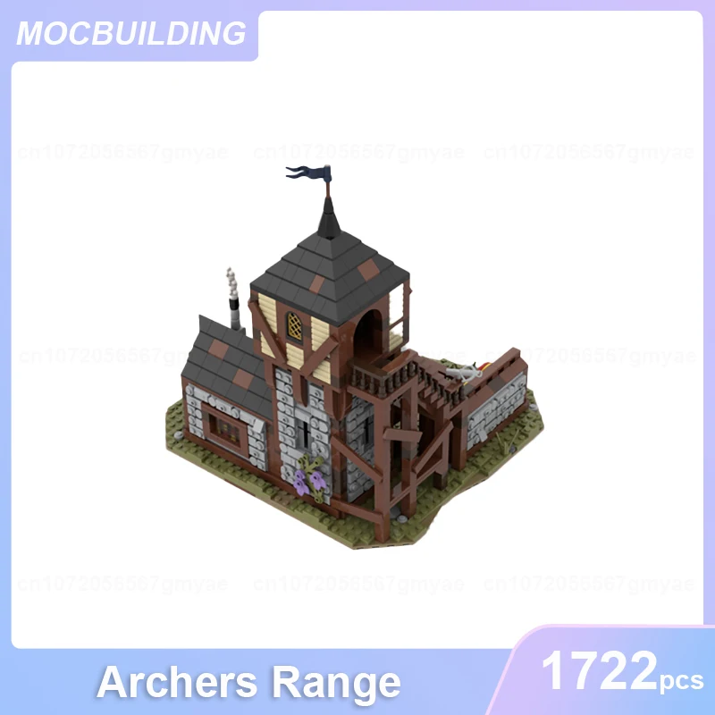 Archers medievali gamma modello MOC Building Blocks fai da te assemblare mattoni castello architettura Display raccogliere giocattoli di natale regali 1722 pezzi