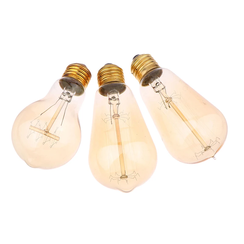 レトロ黄色電球 220V 110V E27 40 ワットヴィンテージ LED フィラメントランプ白熱電球家の装飾ヴィンテージランプ