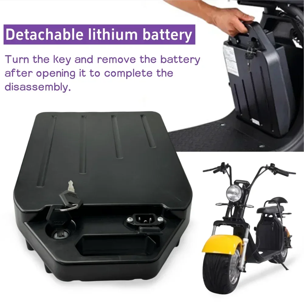 Lithium batterij 10Ah 15Ah 20Ah 2000 W 60 V 18650 Batterij Voor Harley Citycoco Motorfiets High power Waterdichte elektrische voertuig bat
