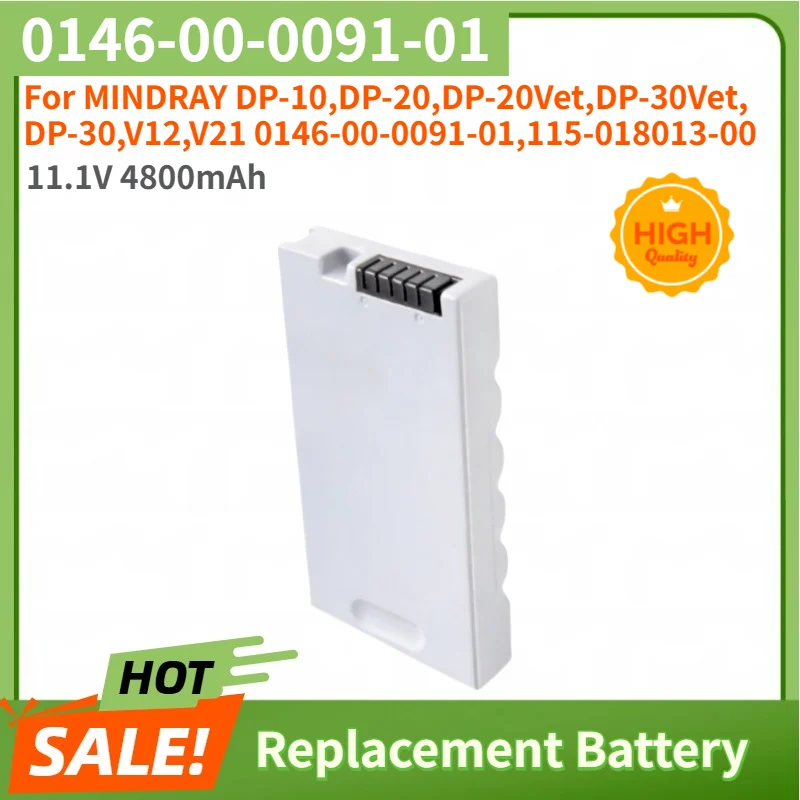 

New 11.1V 4800mAh High Quality Battey 0146-00-0091-01 115-018013-00 for MINDRAY DP-30 DP-20 DP-10 V12 V21 DP-20Vet DP-30Vet