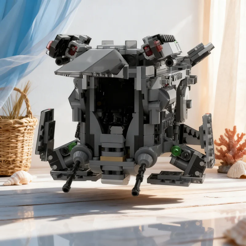 

665pcs MOC LAAT Le Patrol Gunship Space Battle Galaxy SciFi Model Building Blocks Advanced Build Pack Premium Detailed Toy Gift