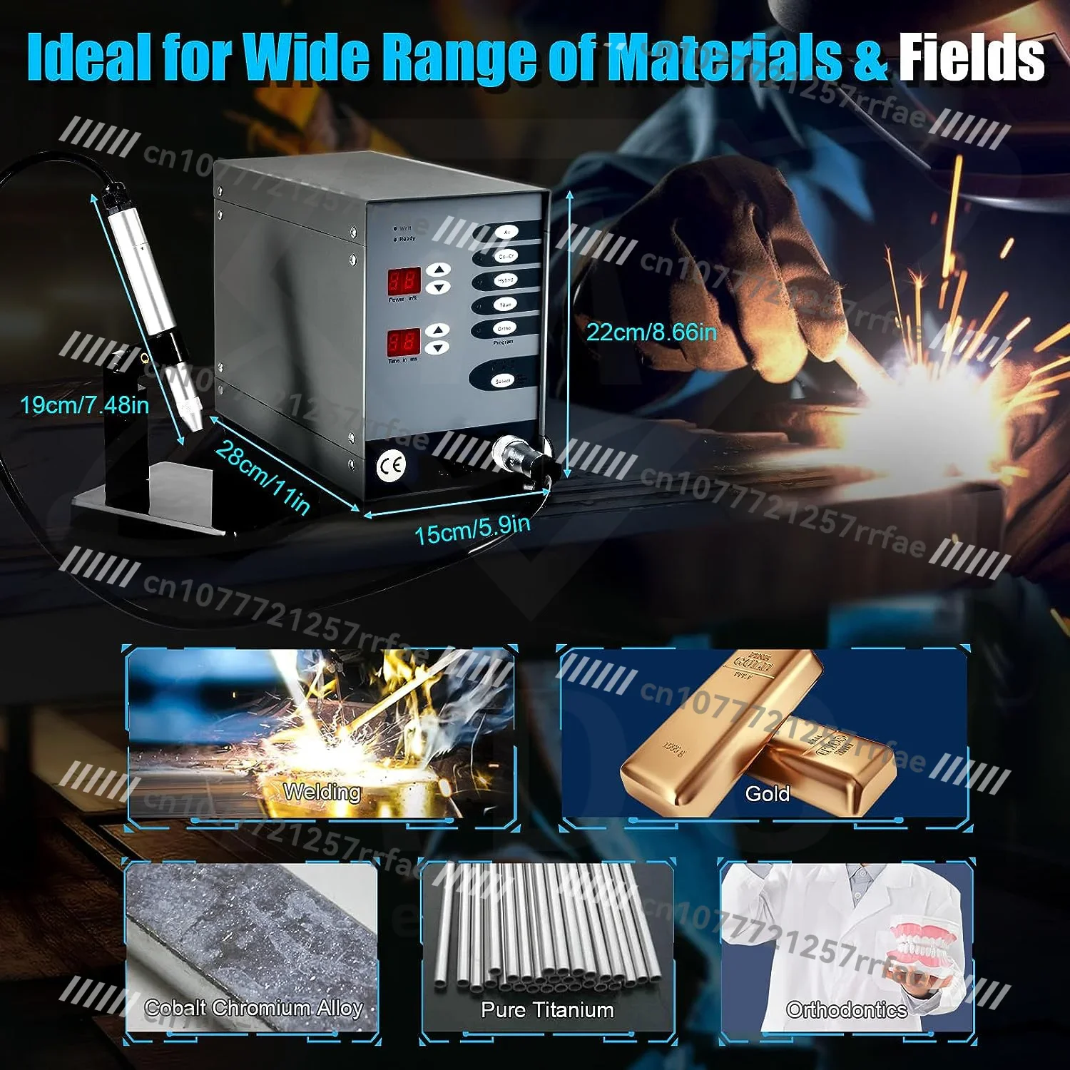Handheld Automatic Numerical Control Touch Pulse Argon Welding Machine for Dental And Jewelry Permanent Spot Welding