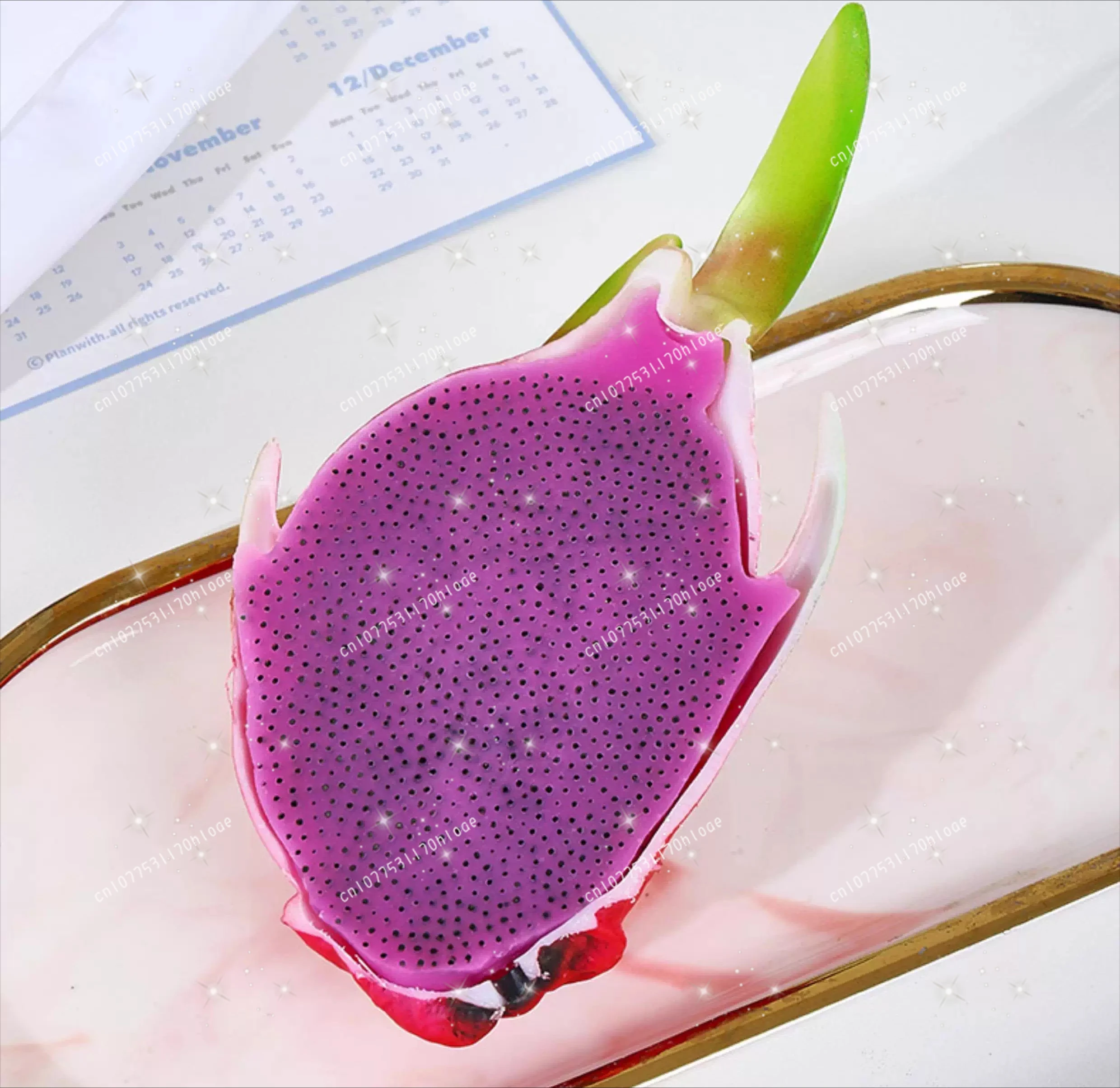 Stress Relief Artifact Double-Layer Dragon Fruit Seed Clip Simulation Stress Relief Ornament