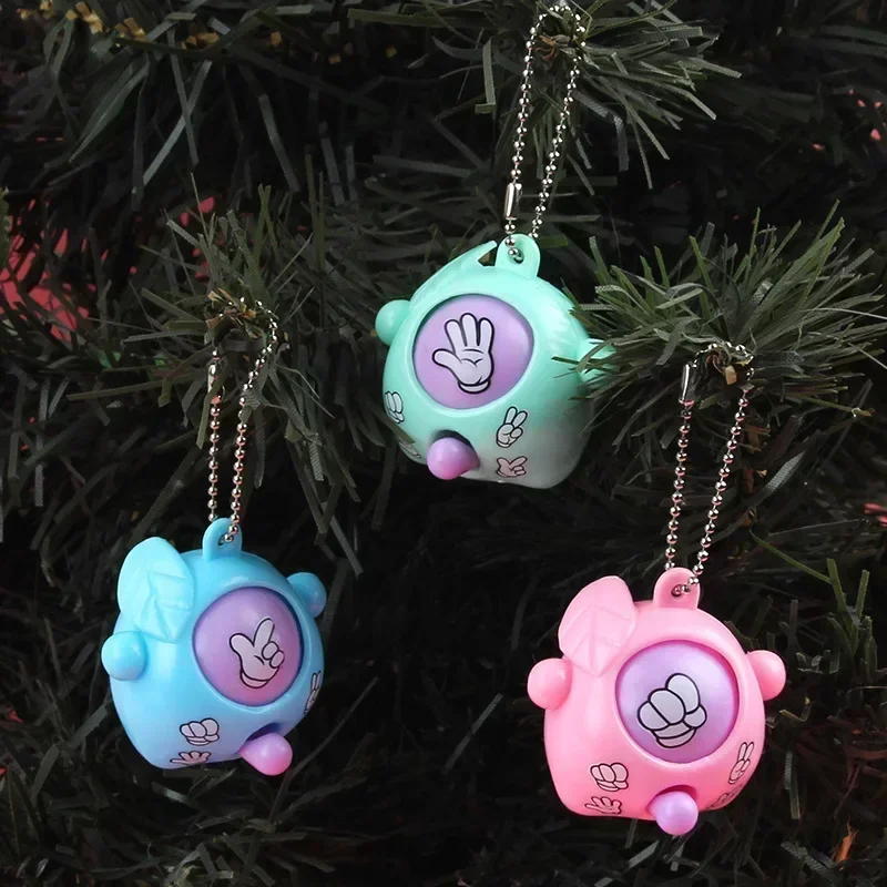 12/24 Pcs Fun Guessing Egg Game with Key Chain Kids Birthday Party Favors Christmas Wedding Gifts Guests Reward Pinata Fillers