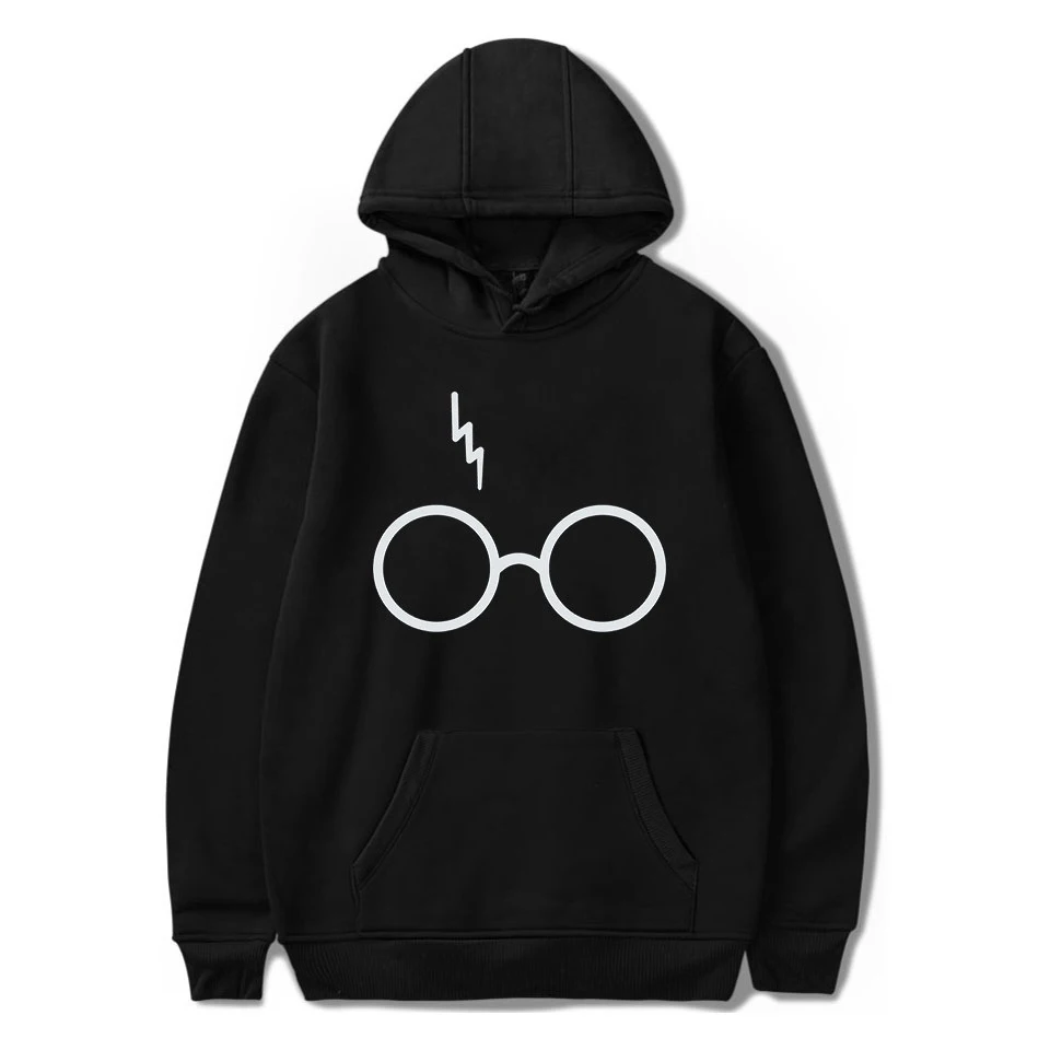 

Harrys Glasses Hoodies Men/Womens Black Hoody long sleeve Sweatshirt Autumn Winter Jacket Coat Oversize Tops