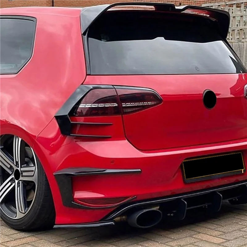 

12X Car Tail Light Covers Trim Rear Lamp Cover Air Knife For Golf 7 2012-2015 R400 Car Styling-AS55