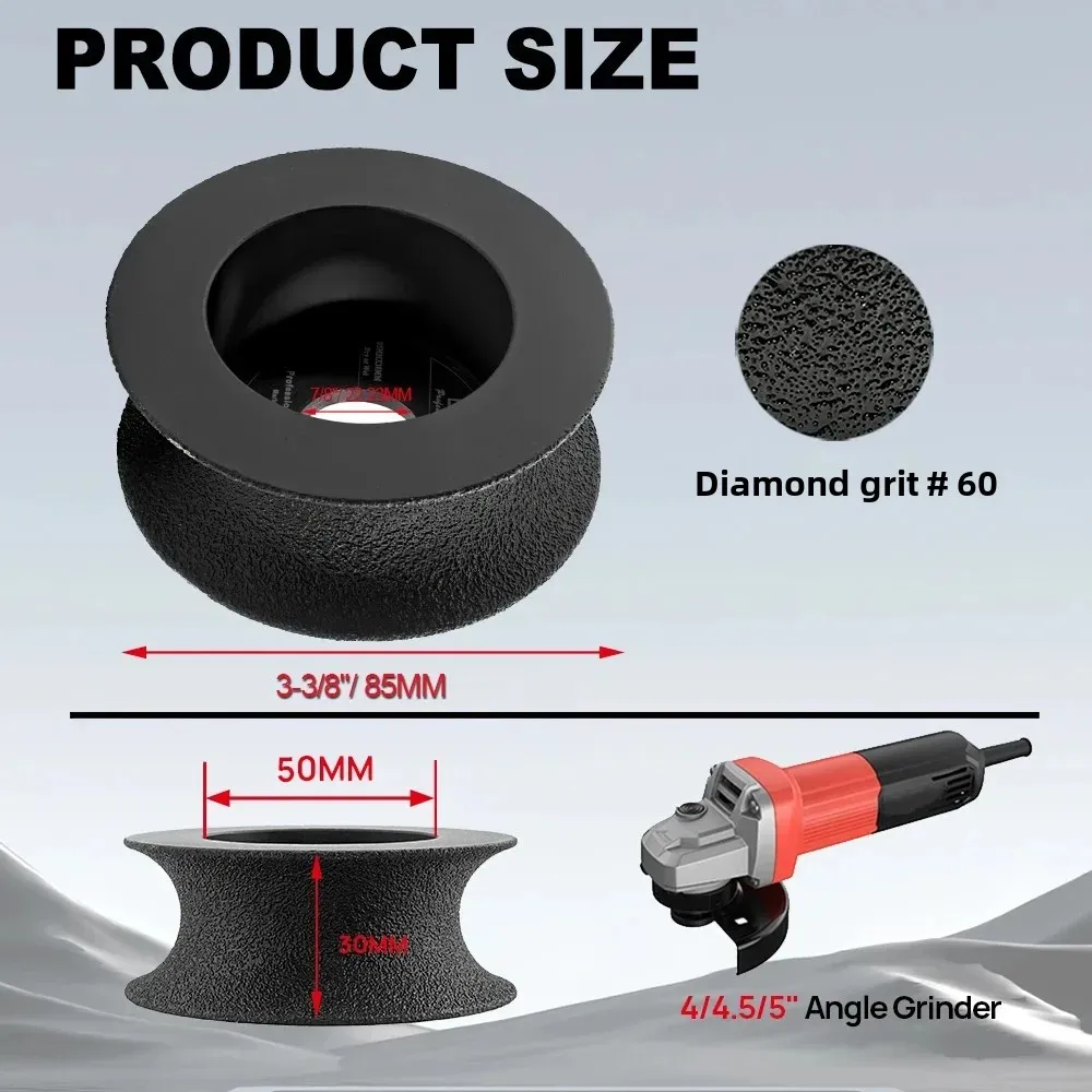DT-DIATOOL-عجلة طحن الماس للرخام والجرانيت الشطب لطحن الكوارتز وحجر السيراميك Dia75/85mm 1/2 قطعة طاحونة