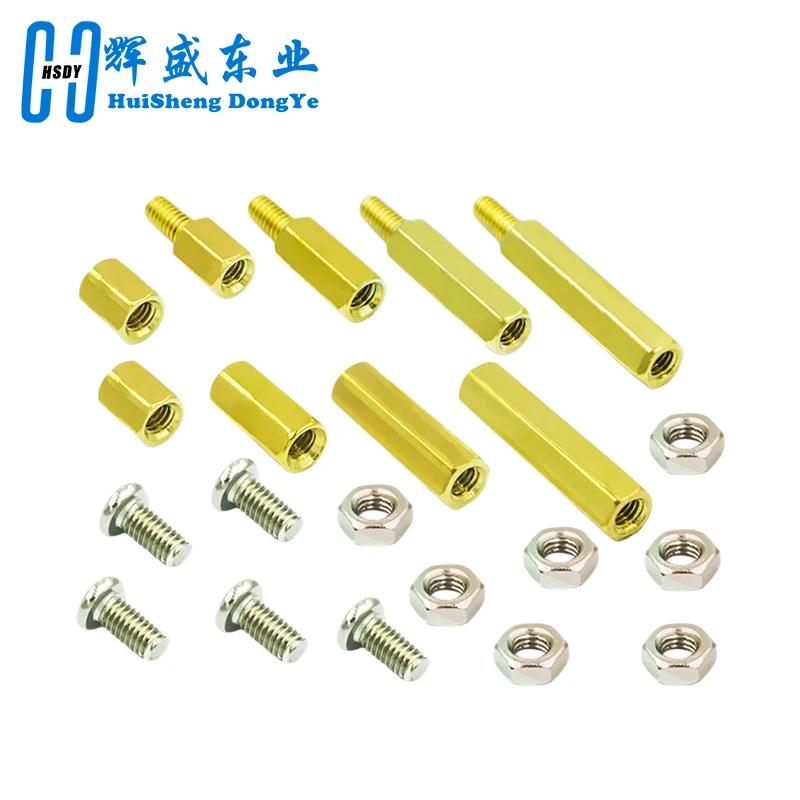 120pcs M3 Male Female Brass Hex Column Standoff Support Spacer Pillar M3 Screw Nut For PCB Board