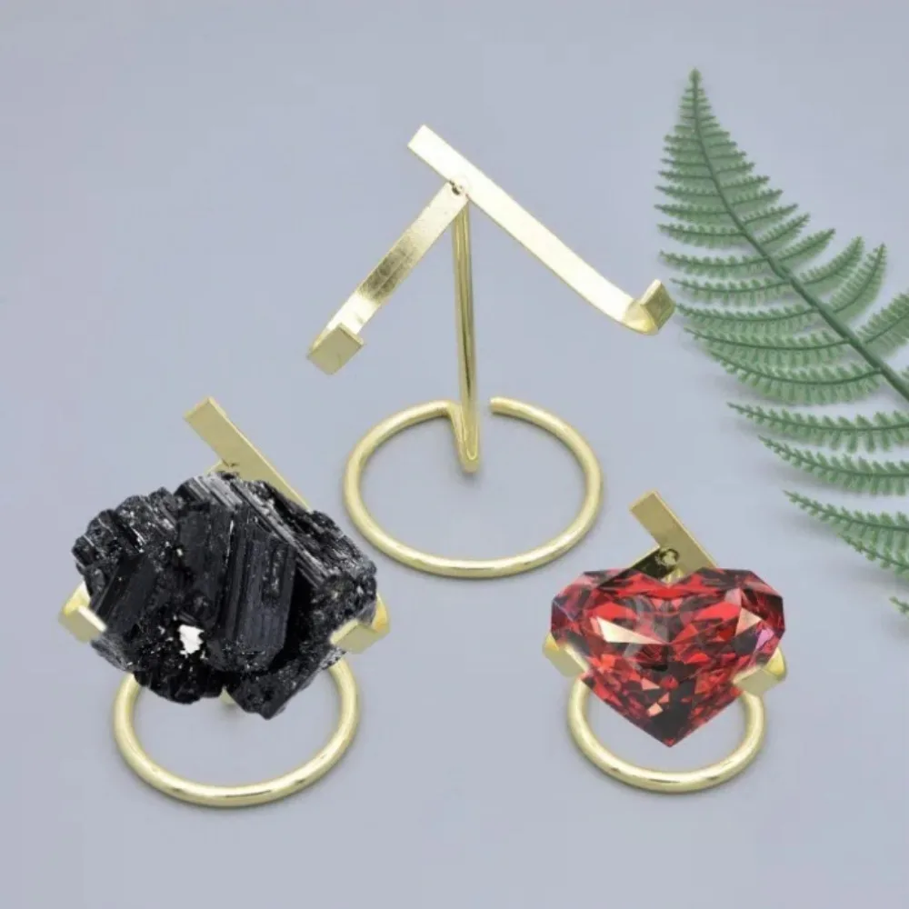 Creative Metal Crystal Ball Holder Mini Platinum Iron Crystal Ball Ornament Rack Display Stand For Rocks