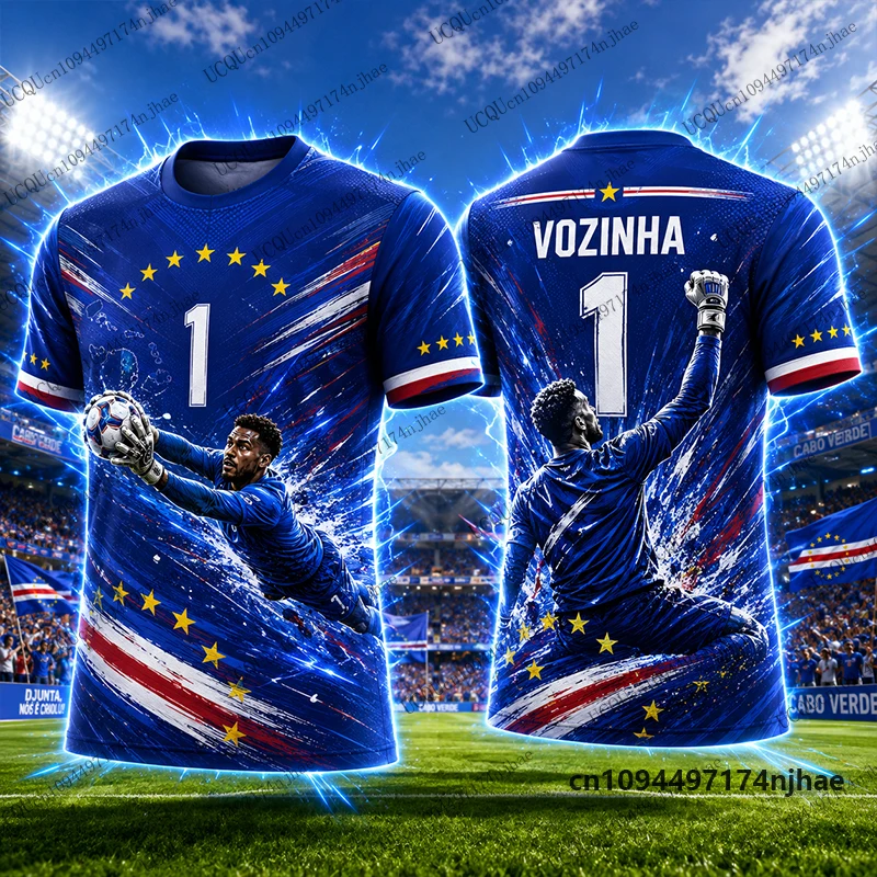 2026 Neue Kapverden Spezial-Vozinha # 1 bedrucktes Fußballtrikot für Kinder, T-Shirt, Sporttraining, Herren-T-Shirts, lässige Oberteile für Kinder/Erwachsene – Detail 8