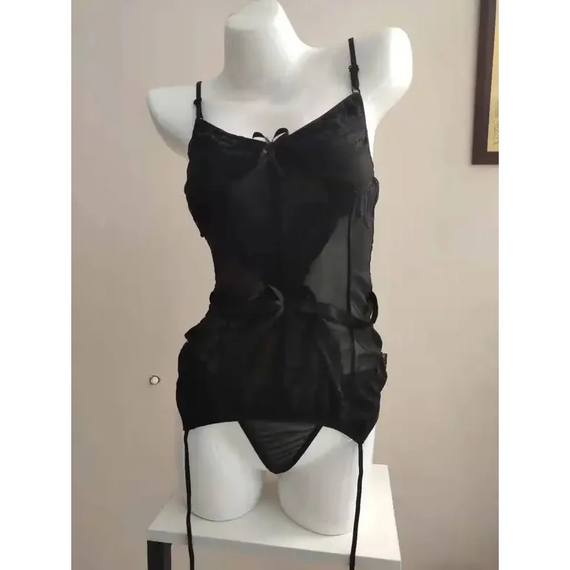 Nolia plus Size S-XXL Perspective Erotic Baby Doll Teddy Nightwear Body Suit for Women - Sexy Underwear Clothing 5d4; view 4