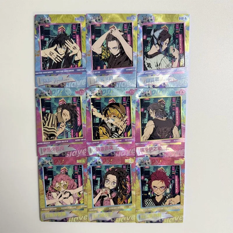 

Аниме Demon Slayer HBR карты Kochou Shinobu Kanroji Mitsuri Tokitou Muichirou коллекционные карты подарки на Рождество и день рождения игрушки