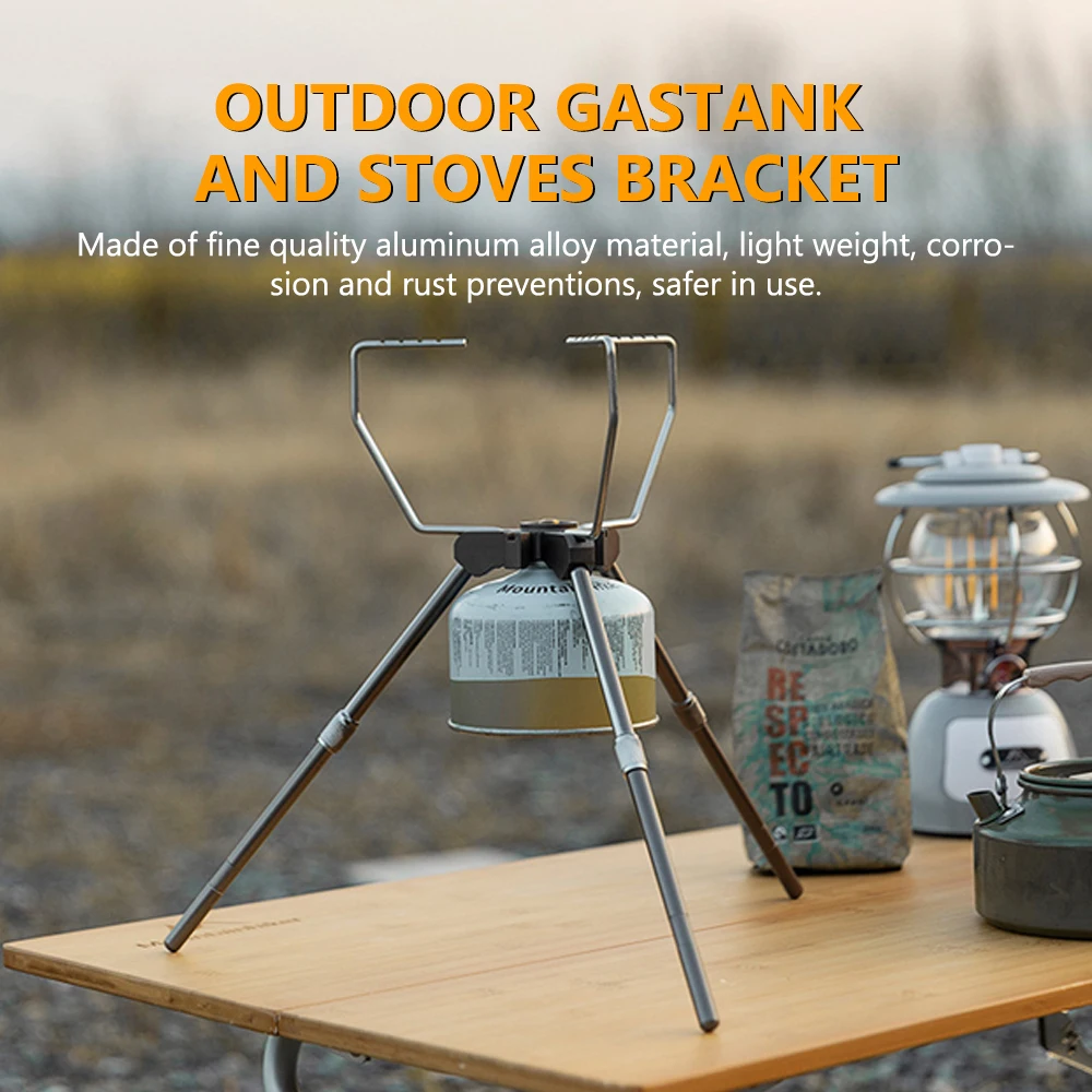 Outdoor camping stove expansion stand Portable removable stove stand height adjustable aluminum alloy stove stand