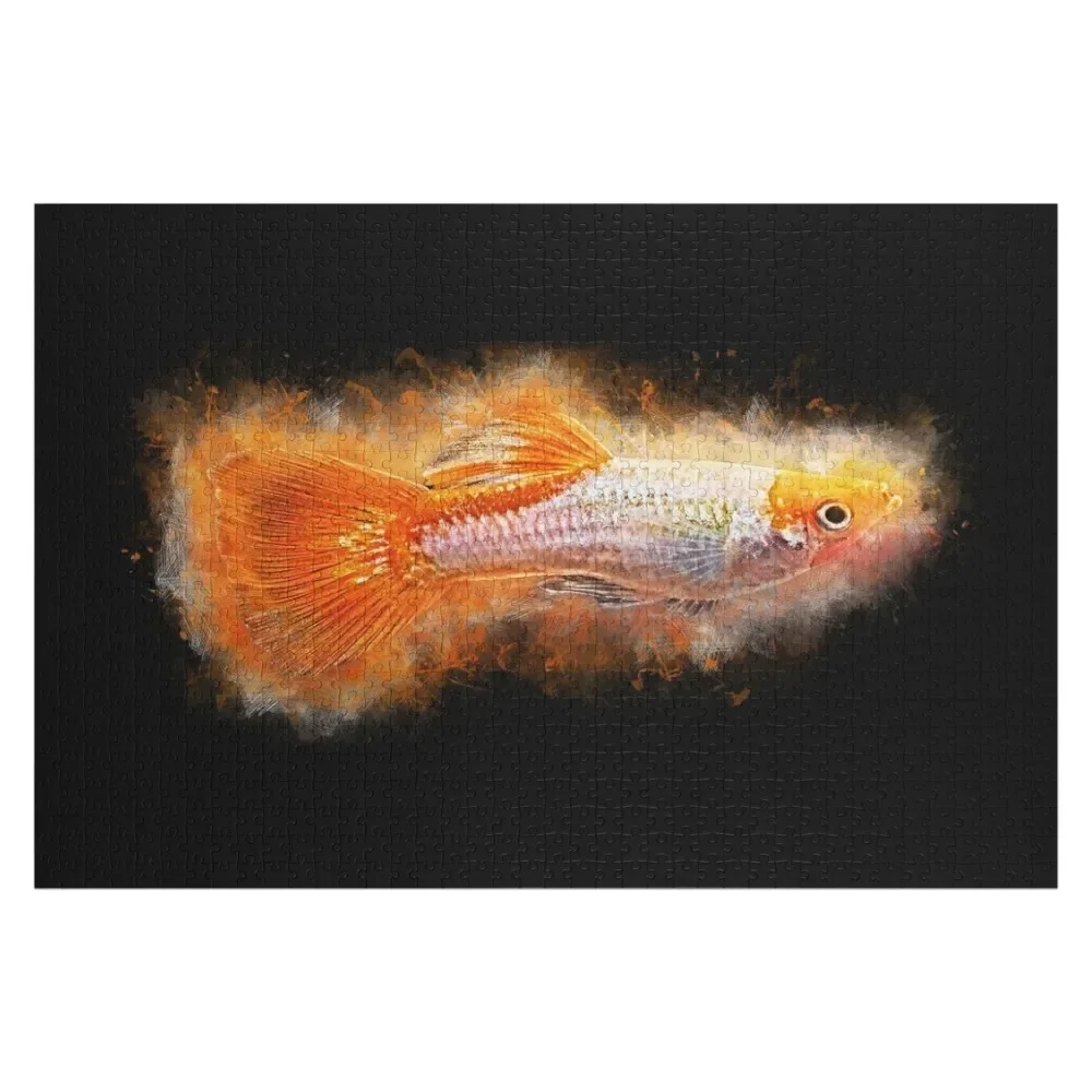 Guppy masculino Koi-Poecilia reticulata rompecabezas regalo personalizado regalos personalizados para niños rompecabezas de fotos personalizado