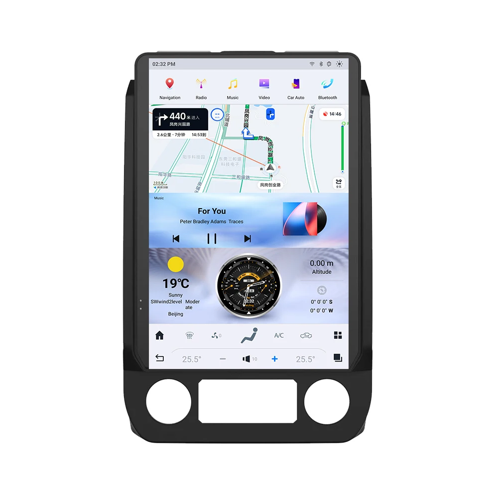 14.4 Inch Screen Android Radio For Ford F150,F250, 2015 2016 2017 2018 2019 2020 2021, Car GPS Navi Multimedia Player Head Unit