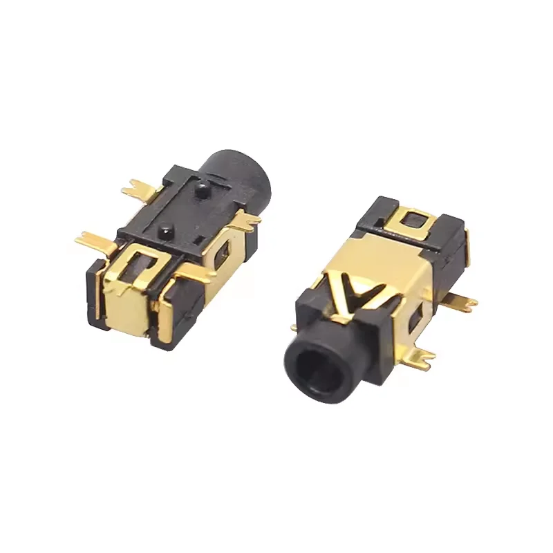 PJ-209 مطلي بالذهب/الفضة 2.5 مقبس سماعة الرأس 5 دبوس SMT 2 دبابيس ثابتة 2.5 مللي متر مقبس مقبس الطاقة #2