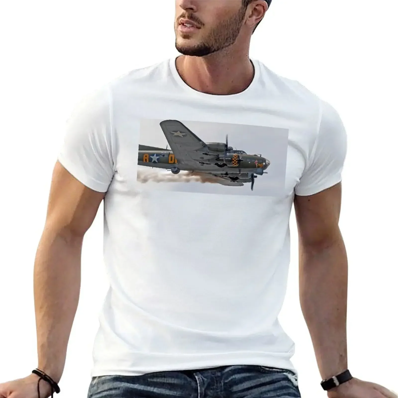 

B-17 Flying Fortress Memphis Belle T-Shirt summer clothes summer top boys whites sublime funny t shirts men