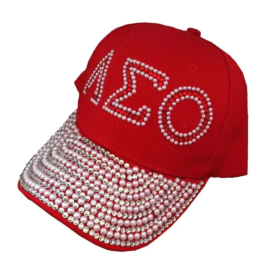 Sorority  greek letter Fortitude Scarf Custom Baseball Cap Hat Rhinestone Hat  Scarves